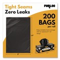 Trash & Waste Bins | Furloo FLO220 8 in. x 13 in. Open-Face Commercial Grade Dog Waste Station Refill Bags - Black (4000/Carton) image number 5