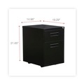  | Alera ALEPABFBL 14.96 in. x 19.29 in. x 21.65 in. 2-Drawers Box/Legal/Letter Left/Right File Pedestal - Black image number 9