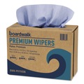 Cleaning & Janitorial Supplies | Boardwalk BWK-P070IDB 8.26 in. x 16.75 in. Hydrospun Wipers - Blue (1000/Carton) image number 1