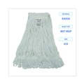 Customer Appreciation Sale! Save up to $60 on Select Tools | Boardwalk BWK4024RCT #24 Size Rayon Pro Loop Web/Tailband Wet Mop Head - White (12/Carton) image number 8