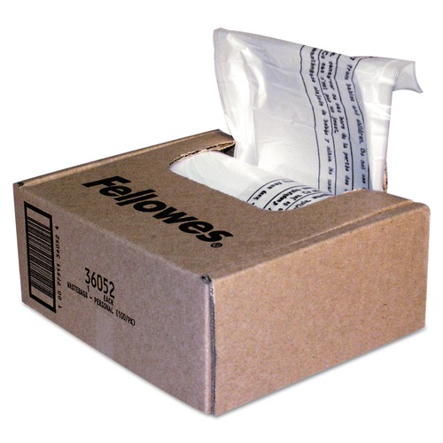 Office Jansan | Fellowes Mfg Co. 36052 6 to 7 Gallon Capacity Shredder Waste Bags (100/Carton) image number 0