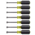 Hand Tool Sets | Klein Tools 65160 7-Piece Metric Nut 3 in. Shaft Nut Driver Set image number 1