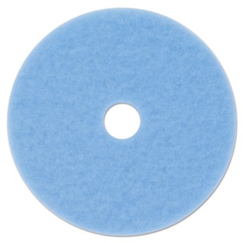 3M 20 in. Diameter 3050 Hi-Performance Burnish Pad - Sky Blue (5/Carton)