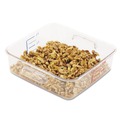 Containers | Rubbermaid Commercial FG630200CLR SpaceSaver 8.8 in. x 8.75 in. x 2.7 in. 2 qt. Plastic Square Containers - Clear image number 1