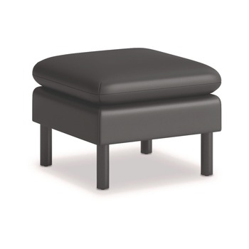 HON 23 in. x 23 in. x 17.5 in. Parkwyn Series Ottoman - Black