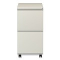 Office Filing Cabinets & Shelves | Alera ALEPBFFPY 14.96 in. x 19.29 in. x 27.75 in. 2 Legal/Letter-Size File Drawers Left or Right File Pedestal with Full-Length Pull - Putty image number 1