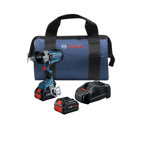 Impact Wrenches | Factory Reconditioned Bosch GDS18V-1180CB28-RT 18V PROFACTOR Brushless Lithium-Ion Connected-Ready 3/4 in. Cordless High Torque Impact Wrench Kit with Friction Ring and Thru-Hole (8 Ah) image number 0