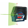 Rotary Lasers | Bosch GCL100-80CG 12V Green-Beam Cross-Line Laser with Plumb Points image number 1