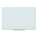 White Boards | U Brands 2298U00-01 35 x 23 Glass Dry Erase Board - White Surface image number 0