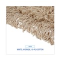  | Boardwalk BWK1318 18 in. x 5 in. Industrial Hygrade Cotton Dust Mop Head - White image number 5
