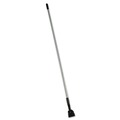 Mops | Rubbermaid Commercial FGM146000000 Snap-On Fiberglass 1 in. Diameter x 60 in. Dust Mop Handle - Gray/Black image number 0