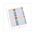 Office Jansan | Universal UNV24814 11 in. x 8.5 in. 31-Tab 1 to 31 Deluxe Table of Contents Dividers for Printers - White (1 Set) image number 2