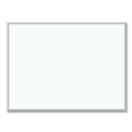 White Boards | U Brands 032U00-01 47 x 35 Melamine Dry Erase Board - White Surface/Silver Frame image number 0