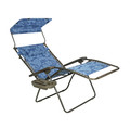 Bliss Hammock GFC-465XWBF Bliss Hammock GFC-465XWBF 360 lbs. Capacity 33 in. Zero Gravity Chair with Adjustable Sun-Shade - Blue Flowers image number 2