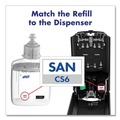 Labor Day Sale! Save $30 off $199! | PURELL 6524-01 CS6 5.79 in. x 3.93 in. x 15.64 in. 1,200 mL Hand Sanitizer Dispenser - Graphite (1/Carton) image number 5