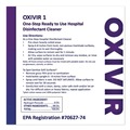Disinfectants | Diversey Care 100850922 Oxivir 7 in. x 8 in. 1-Ply 1 Wipes (60/Canister, 12 Canisters/Carton) image number 6