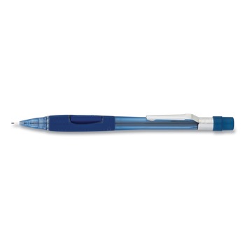 Pentel Quicker Clicker HB (#2.5) 0.7 mm Mechanical Pencil Black Lead - Transparent Blue Barrel