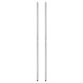  | Alera ALESW59PO36SR 36 in. Stackable Posts for Wire Shelving - Silver (4/Pack) image number 1