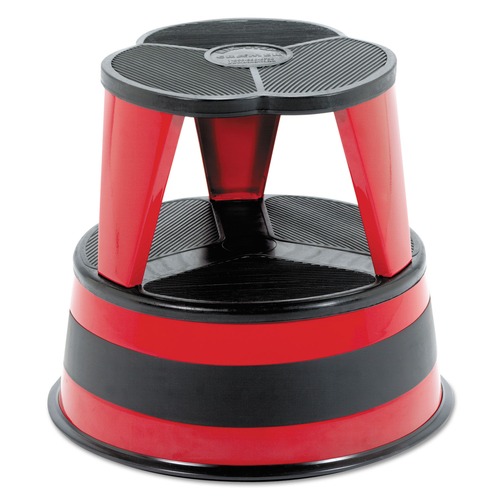 Step Stools | Cramer CRA1001-43 Kik-Step 350 lbs. Capacity 16 in. x 14.25 in. Steel 2-Step Stool - Red image number 0