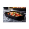 Food Trays, Containers, and Lids | Pactiv Corp. NV2GRT2786B EarthChoice Versa2Go 27 oz. Microwaveable Rectangular Container - Black/Clear (150/Carton) image number 2