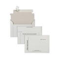 Office Jansan | Quality Park QUAE7265 8.5 in. x 6 in. Square Flap Redi-Strip Closure Disk/CD Foam-Lined Mailers - White (25/Box) image number 1