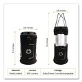 Work Lights | GoGreen Power GG-113-30LSPOP COB LED Solar/Rechargeable Lantern, Lithium Ion Rechargeable Battery (Included), Dark Gray image number 1
