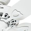Ceiling Fans | Hunter 53114 52 in. Sontera White Ceiling Fan with Light and Handheld Remote image number 5