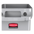 Trash & Waste Bins | Rubbermaid Commercial FG354060GRAY Slim Jim Receptacle W/venting Channels, Rectangular, Plastic, 23gal, Gray image number 1