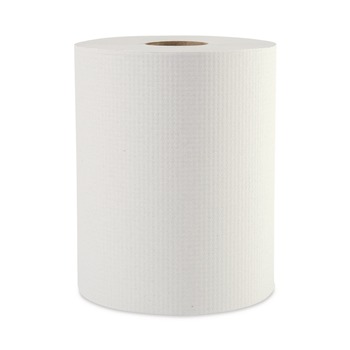 Boardwalk 2 in. Core 1-Ply 8 in. x 600 ft. Hardwound Paper Towels - White (12/Carton)