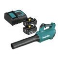 Handheld Blowers | Makita XBU03ZBL1840BSC2 18V LXT Brushless Cordless Blower with 2 Lithium-Ion Batteries and Charger Starter Pack Bundle (4 Ah) image number 0