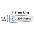  | Avery 17575 11 in. x 8.5 in. 1 in. Capacity 3-Rings Durable View Binder with DuraHinge and Slant Rings - White (4/Pack) image number 4