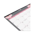 Calendars & Planners | Brownline C193105 12-Month (Jan to Dec): 2026 22 in. x 17 in. Pink Daisy Artwork Monthly Desk Pad Calendar - Pink/White Sheets, Black Binding image number 3