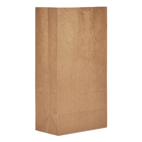Office Jansan | Ross & Wallace Paper Products 130305500PK/BL 5.25 in. x 3.38 in. x 10.94 in. #5 Size Extra-Heavy-Duty Grocery Paper Bags - Kraft (500/Bundle) image number 0