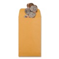Office Jansan | Quality Park QUA50662 Trade Size 6 3.38 in. x 6 in. Square Flap Gummed Closure Coin and Small Part Envelopes - Brown Kraft (500/Box) image number 4