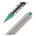 Pens | uni-ball 60386 Fine 0.7 mm VISION Stick Roller Ball Pen - Green Ink, Silver/Green/Clear Barrel (1-Dozen) image number 1