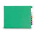 Office Jansan | Smead 26837 Colored End Tab Classification Folders with Six Fasteners - Letter, Green (10/Box) image number 4