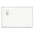 Office Jansan | Quartet PPA406 72 in. x 48 in. Porcelain Magnetic Whiteboard - White Surface/Satin Aluminum Frame image number 1