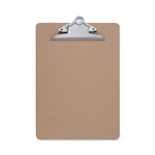  | Universal UNV40304VP 1.25 in. Clip Capacity 8.5 in. x 11 in. Hardboard Clipboard - Brown (3/Pack) image number 0
