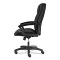 Office Desks & Workstations | HON HVL151.SB11 Metro Classic Series 48 in. x 30 in. x 29.5 in. Mahogany/Charcoal Right Pedestal Desk with HVL151 Executive High-Back Black Leather Chair Bundle image number 6