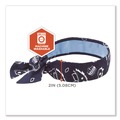 Cooling Gear | Ergodyne 12564 Chill-Its 6700CT One Size Fits Most Cooling Bandana PVA Tie Headband - Navy Western image number 6