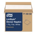 Cleaning & Janitorial Supplies | Tork 716002 1-Ply 15 in. x 16 in. LinStyle Dinner Napkin - White (1000/Carton) image number 0