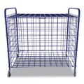 Outdoor Games | Champion Sports LFX 37 in. x 22 in. x 20 in. 24-Ball Capacity Metal Lockable Ball Storage Cart - Blue image number 0