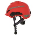  | MSA 10194792 V-Gard H1 Fas-Trac III Pivot Novent ANSI EN397 Safety Helmet - Red image number 3