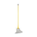 New Year New Savings! Save $25 off $150 | Boardwalk BWK610 60 in. Plastic Jaw Aluminum Mop Handle - Yellow image number 2