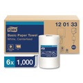 Paper Towels and Napkins | Tork 120133 Advanced 1-Ply 8.25 in. x 11.8 in. Centerfeed Hand Towels - White (6/Carton) image number 1
