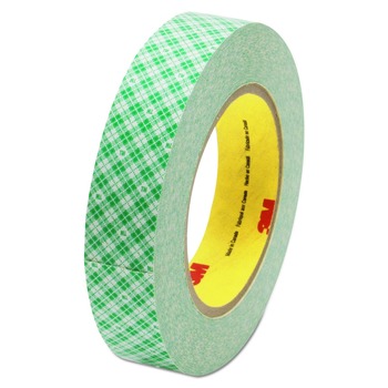 3M 1 in. x 36 Yards Double Coated 3 in. Core Tissue Tape - White (1-Roll)