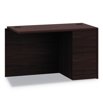 HON 10700 Series 48 in. x 24 in. x 29.5 in. Full Right Pedestal Return - Mahogany