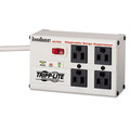 Office Jansan | Tripp Lite ISOBAR4ULTRA 6 ft. Cord Isobar 3,330 J Surge Protector with Diagnostic LEDs, 4 AC Outlets - Light Gray image number 0