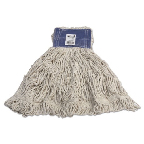 Mops | Rubbermaid Commercial FGD25406WH00 Super Stitch Blend 32 oz. Cotton/Synthetic Wet Mop Head - White (6/Carton) image number 0