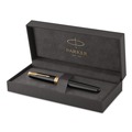 Pens | Parker 1931495 Sonnet Medium 1 mm Fountain Pen with Gift Box - Black Ink/Black/Gold Barrel image number 0